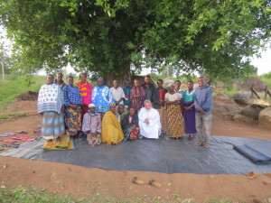 Lake House of Prayer’s first Congregation after early morning Mass under our ancient tree